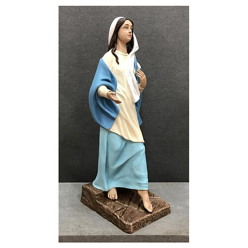 Estatua Virgen de Nazaret fibra de vidrio pintada 110 cm 5