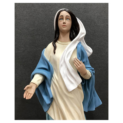 Estatua Virgen de Nazaret fibra de vidrio pintada 110 cm 7