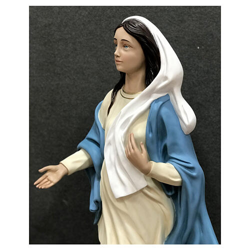 Statua Madonna di Nazareth vetroresina dipinta 110 cm 4