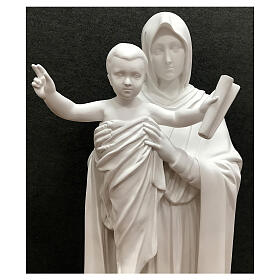 Estatua Reina de los Apóstoles 100 cm blanco fibra de vidrio