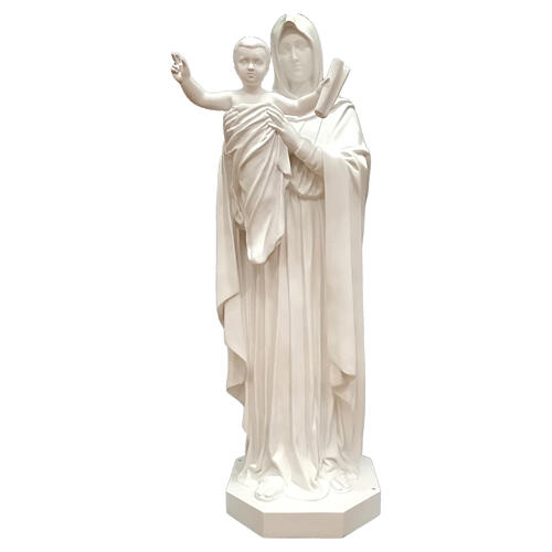Estatua Reina de los Apóstoles 100 cm blanco fibra de vidrio 1