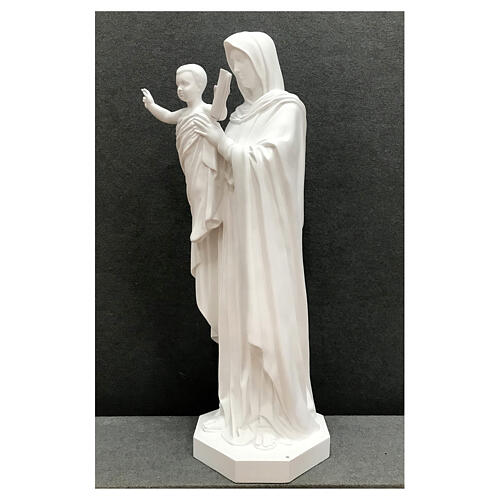 Estatua Reina de los Apóstoles 100 cm blanco fibra de vidrio 5