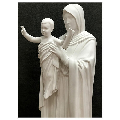 Estatua Reina de los Apóstoles 100 cm blanco fibra de vidrio 6
