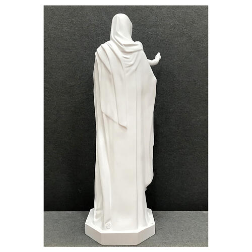Estatua Reina de los Apóstoles 100 cm blanco fibra de vidrio 7