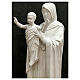 Estatua Reina de los Apóstoles 100 cm blanco fibra de vidrio s6