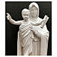 Statua Regina degli Apostoli 100 cm bianco vetroresina s2