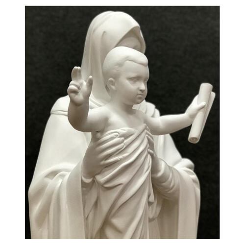 Statue Our Lady Queen of the Apostles 100 cm white fiberglass 4