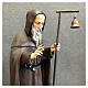 Estatua San Antonio Abad bastón campana 120 cm fibra de vidrio pintada s6