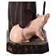 Statue St Anthony the Abbot 120 cm with bell painted fiberglass s11