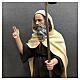 Statue of St. Anthony Abbot light coat 160 cm painted fibreglass s8