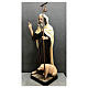 Statue Saint Antoine le Grand manteau clair 160 cm fibre de verre peinte s3
