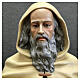 Statue Saint Antoine le Grand manteau clair 160 cm fibre de verre peinte s4