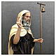 Statue Saint Antoine le Grand manteau clair 160 cm fibre de verre peinte s7