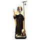 Statua Sant'Antonio Abate mantello chiaro 160 cm vetroresina dipinta s1