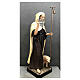 Statua Sant'Antonio Abate mantello chiaro 160 cm vetroresina dipinta s5