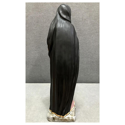 Estatua Virgen Dolorosa niña 80 cm fibra de vidrio pintada 7