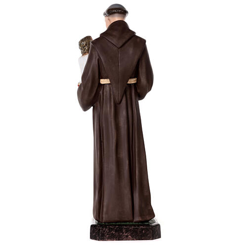 Statue of Saint Anthony, golden rope, 85 cm, painted fibreglass 7