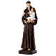 Statue of Saint Anthony, golden rope, 85 cm, painted fibreglass s3