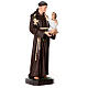 St Anthony statue golden cincture 85 cm painted fiberglass s5