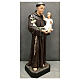 Statue Saint Antoine et Enfant Jésus 130 cm fibre de verre peinte s6