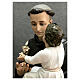 Statue of St Anthony Child hugging painted fiberglass 160 cm s8