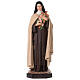 St Therese of Lisieux statue crucifix roses 130 cm painted fiberglass s1