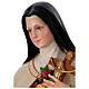 Statue Sainte Thérèse de Lisieux roses 150 cm fibre de verre peinte s6