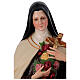 Statue Sainte Thérèse de Lisieux roses 150 cm fibre de verre peinte s8