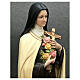 Statua Santa Teresa Lisieux rose 150 cm vetroresina dipinta s5