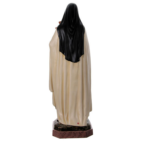 Figura Święta Teresa z Lisieux z różami, 150 cm, włókno szklane, malowana 11