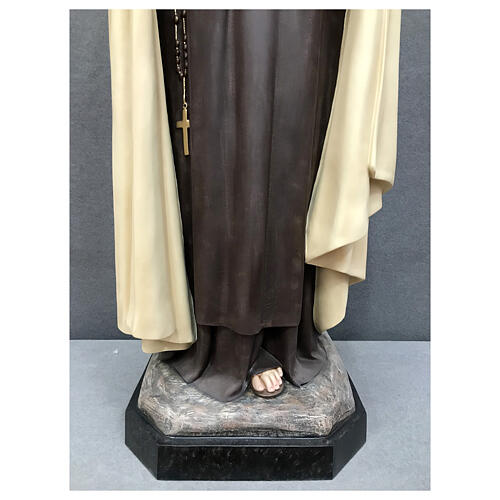 St Therese statue roses 150 cm painted fiberglass 8