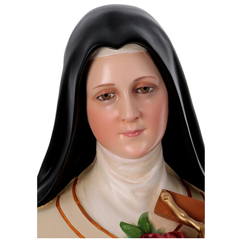 St Therese statue roses 150 cm painted fiberglass 2