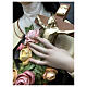 St Therese statue roses 150 cm painted fiberglass s3