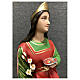 Statua Santa Lucia corona dorata 65 cm vetroresina dipinta s4
