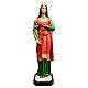 St Lucy statue with golden crown 65 cm painted fiberglass s1