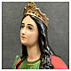 Estatua Santa Lucía plato 110 cm fibra de vidrio pintada s5