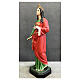 Estatua Santa Lucía plato 110 cm fibra de vidrio pintada s6