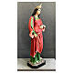 Estatua Santa Lucía 160 cm vestidos rojos fibra de vidrio pintada s8