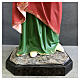 Estatua Santa Lucía 160 cm vestidos rojos fibra de vidrio pintada s10