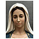 Estatua Sagrado Corazón de María corona de rayos dorada 165 cm fibra de vidrio pintada s4