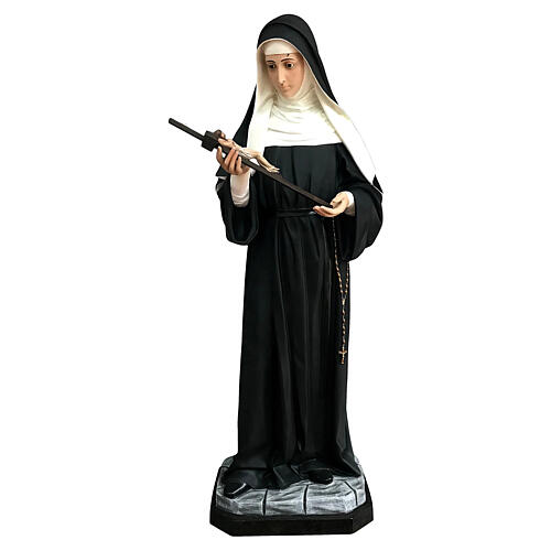 St Rita statue nun dress 160 cm painted fiberglass 1