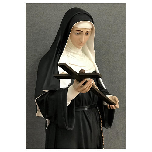 St Rita statue nun dress 160 cm painted fiberglass 5
