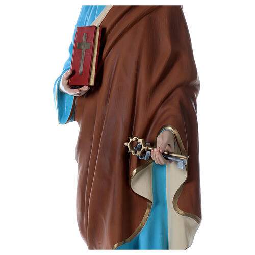 Saint Peter's statue, 160 cm, painted fiberglass, GLASS EYES 6