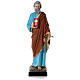St Peter statue 160 cm colored fiberglass GLASS EYES s1
