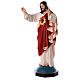 Statua Sacro Cuore Gesù braccia avanti 160 cm vetroresina OCCHI VETRO s4