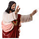 Statua Sacro Cuore Gesù braccia avanti 160 cm vetroresina OCCHI VETRO s8