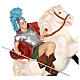St. George statue on horseback 110 cm colored fiberglass with glass eyes s2