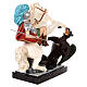 St. George statue on horseback 110 cm colored fiberglass with glass eyes s6