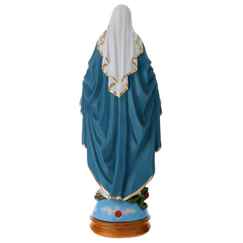 Estatua Inmaculada Milagrosa 70 cm Lando Landi fibra de vidrio ojos cristal 9