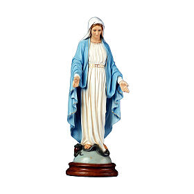 Fibreglass statue with crystal eyes, Our Lady of Graces by Lando Landi, 46 in